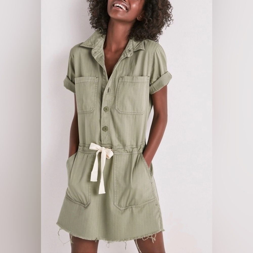 Lucky Brand Olive Green Dress